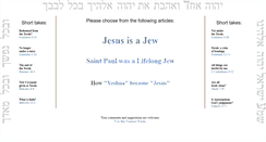 Desktop Screenshot of jesusisajew.org